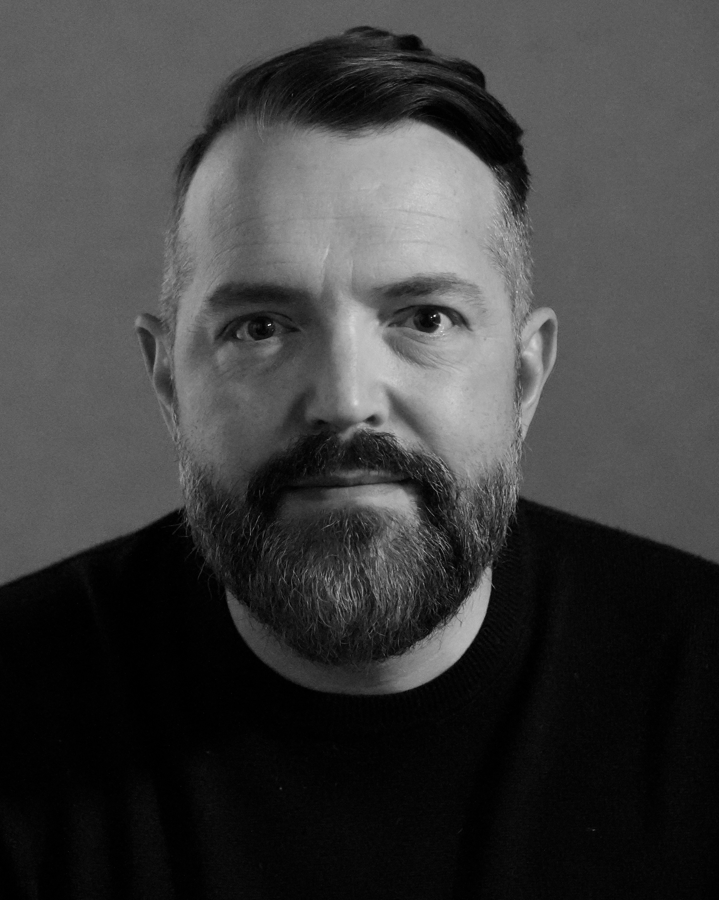 David Antony — black and white studio portrait